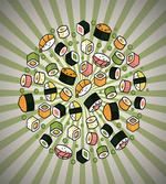 Manga Style Japanese Food