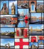 City Landmarks Floral artwork