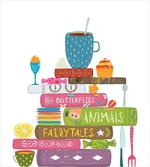 Cup on a Pile of Fantasy Books