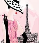 Woman Eiffel Tower
