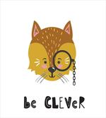 Be Clever Text Animal Character