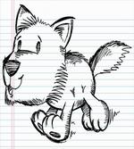 Scribble Art Puppy Dog