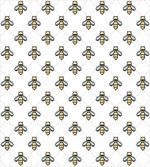 Graphic Bees Dots Pattern