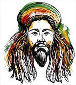 Rasta Man Sketch Portrait artwork