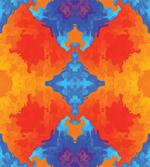 Contemporary Blue Orange