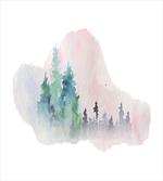 Watercolor Forest Artwork
