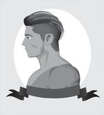Greyscale Beardless Boy