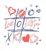 Hearts Lips and I Love You