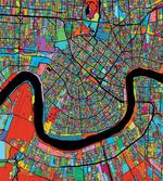 Colorful City Map