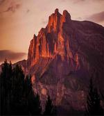 French Alps Peak Sunset