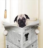 Puppy Reading Newspaper