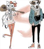 Urban Cat Dog Characters