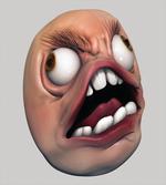 Angry Rage Meme Guy Fun artwork