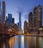 Chicago Riverside at Night