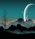 Night Sky on Mountain