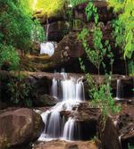 Rock Stair in Waterfall