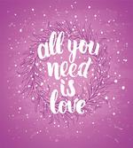 Valentines Floral Words