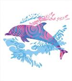 Cartoon Jumping Dolphin