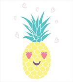 Heart Eyes Pineapple artwork