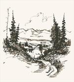 Forest Landscape Sketch