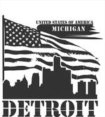 USA Flag Grunge City
