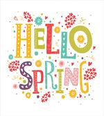 Colorful Spring Elements