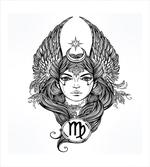 Monochrome Woman Wings