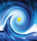 Surfer Wavy Sun