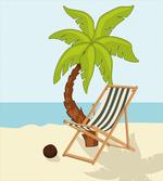 Cartoon Style Palm Tree
