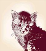 Grunge Retro Kitty Cat artwork