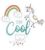 Unicorn Rainbow and Cloud