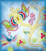 Colorful Floral Art Motif