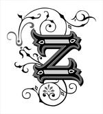 Calligraphic Capital Z