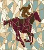 Stable Jockey Silhouette