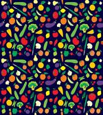 Vegetables and Fruits Cartoon