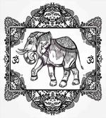 Bohemic Floral Elephant
