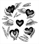 Romantic Hearts Wings