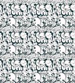 Skulls and Graffiti Doodle