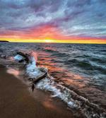 Sunset Horizon Lake