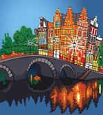 Night City Canal Bridge