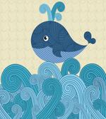 Smiley Whale and Lines