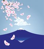 Mountain and Cherry Blossoms