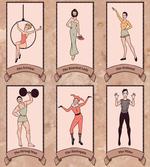 Circus Acrobats Gymnast