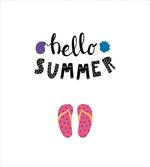 Hello Flip Flops Seashell artwork
