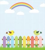 Birds on Fence