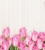 Flowers on Wood Planks
