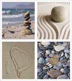 Sand and Pebbles Collage