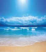 Cloudy Sky in Sea Summer