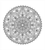 Round Boho Motif Design