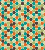 Grunge Colorful Hexagons